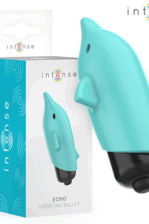 INTENSE - ECHO VIBRATING BULLET DOLPHIN BLUE 8 X 4.7 CM