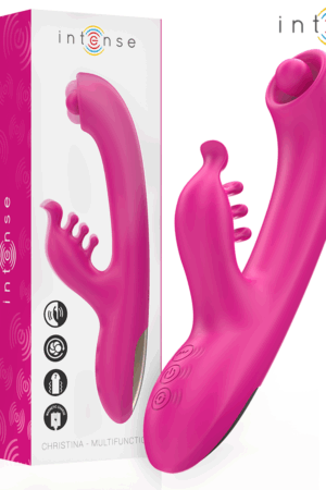 INTENSE - CHRISTINA MULTIFUNCTION RABBIT VIBRATOR 22.5 CM PINK