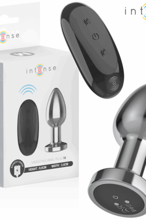 INTENSE - ANAL PLUG 10 VIBRATIONS METAL WITH REMOTE CONTROL M