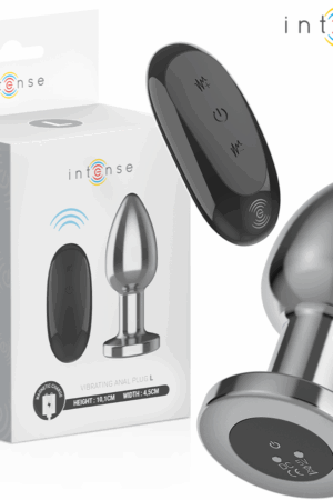 INTENSE - ANAL PLUG 10 VIBRATIONS METAL WITH REMOTE CONTROL L