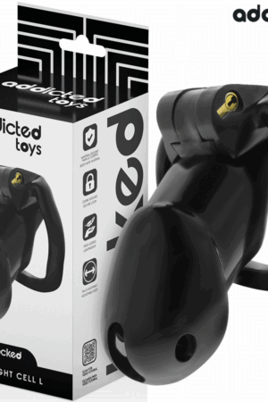 ADDICTED TOYS LOCKED - MINDNIGHT CELL PENIS CAGE SIZE L
