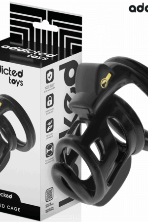 ADDICTED TOYS LOCKED - GILDEN CAGE SILICONE PENIS CAGE 8.5 CM