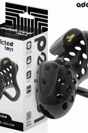 ADDICTED TOYS LOCKED - CHAINED HOLLOW PENIS CAGE 10.5 CM