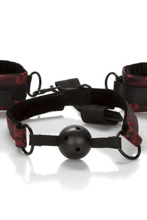 CALEXOTICS - SCANDAL BREATHABLE BALL GAG WITH HANDCUFFS