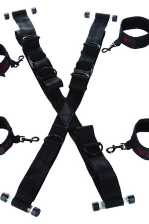 CALEXOTICS - SCANDAL CROSS-SHAPED DOOR HANDCUFFS