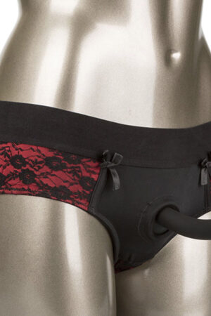 CALEXOTICS - SCANDAL SET DE BRAGUITAS SIN ENTREPIERNAS CON DIDLO TALLA S/M