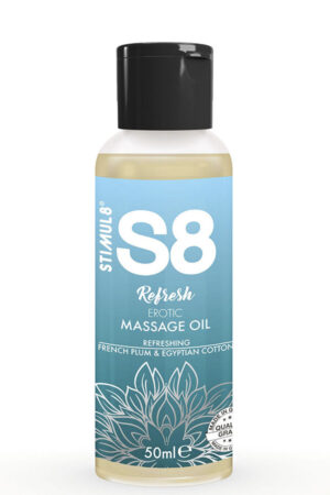 STIMUL8 - S8 REFRESH EROTIC COTTON MASSAGE OIL 50 ML