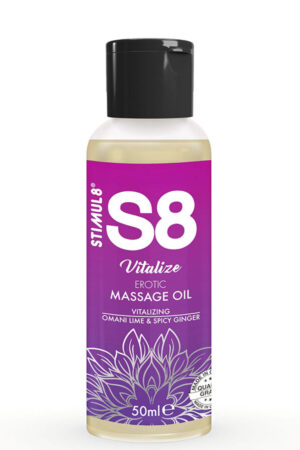 STIMUL8 - S8 VITALIZE EROTIC MASSAGE OIL LIME 50 ML