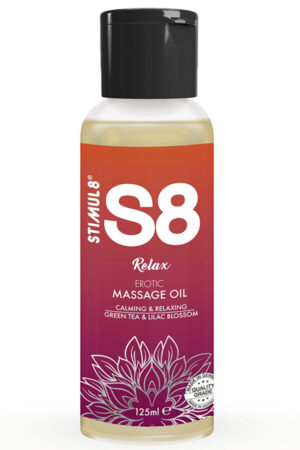 STIMUL8 - S8 RELAX GREEN TEA MASSAGE OIL 125 ML