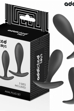 ADDICTED TOYS - SET OF 3 ANAL PLUG SILICONE MODEL 2