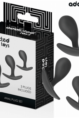 ADDICTED TOYS - SET OF 3 ANAL PLUG SILICONE MODEL 3