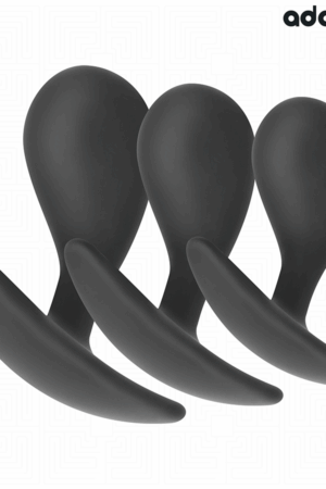 ADDICTED TOYS - SET DE 3 PLUG ANAL SILICONA MODELO 3