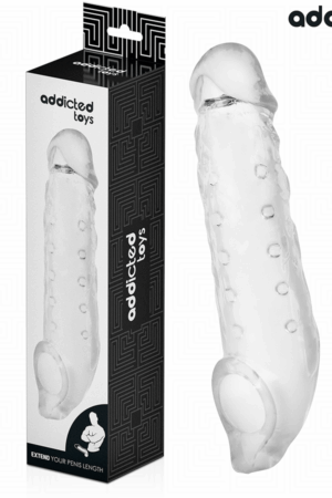 ADDICTED TOYS - TRANSPARENT PENIS EXTENSON SIZE S 23 CM