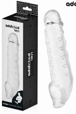 ADDICTED TOYS - TRANSPARENT PENIS SHEATH SIZE M 27 CM