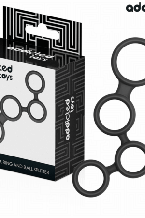ADDICTED TOYS - PENIS RING WITH DIVIDERS FOR TESTICLES