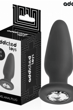 ADDICTED TOYS - ANAL PLUG WITH JEWEL SILICONE SIZE S 8.8 CM