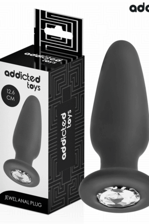 ADDICTED TOYS - ANAL PLUG WITH JEWEL SILICONE SIZE L 12.6 CM