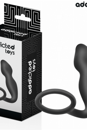 ADDICTED TOYS - ANAL PLUG WITH RING SILICONE MODEL 2