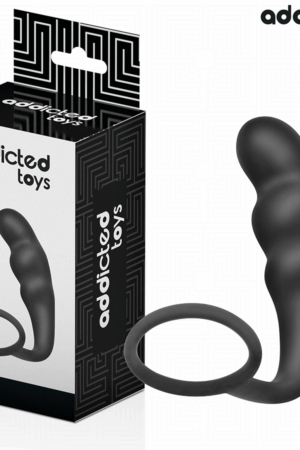 ADDICTED TOYS - ANAL PLUG WITH RING SILICONE MODEL 4