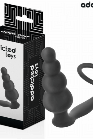 ADDICTED TOYS - ANAL PLUG WITH RING SILICONE MODEL 5