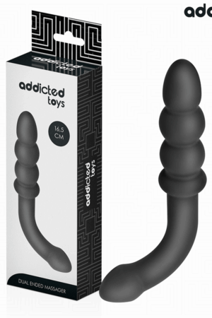 ADDICTED TOYS - DOUBLE ANAL MASSAGER SILICONE 16.5 CM