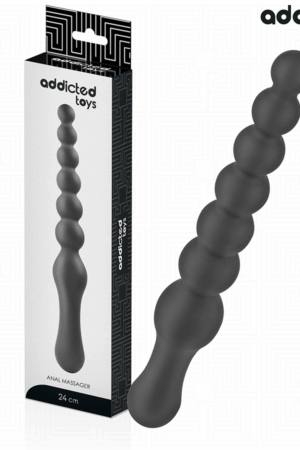 ADDICTED TOYS - DOUBLE ANAL MASSAGER SILICONE 24 CM