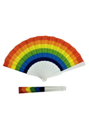 PRIDE - RAINBOW FLAG WOODEN FAN