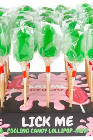 SECRETPLAY - MINT CANDY PENIS LOLLIPOP DISPLAY WITH COLD EFFECT (40 UNITS)