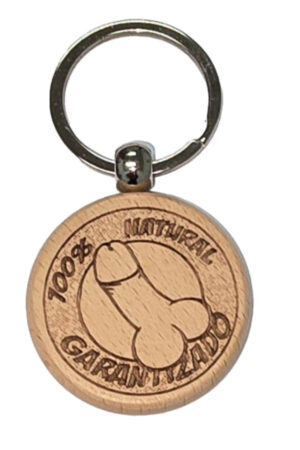 DIABLO PICANTE - WOODEN PENIS-SHAPED KEYCHAIN