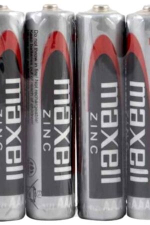 MAXELL - BATTERY SALINA MANGANESO AAA R03 RETRACTIL*4