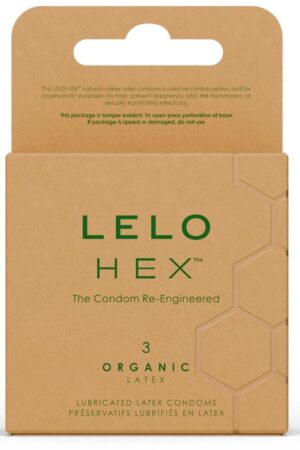 LELO - HEX ORGANIC CONDOM BOX 3 UNITS