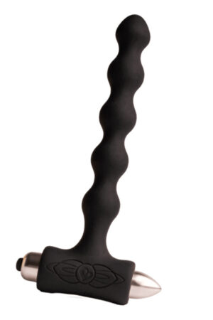 ROCKS- OFF - PETITE SENSATIONS PEARLS ANAL PLUG VIBRATOR BLACK