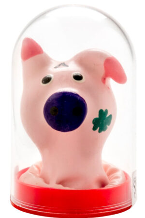 CONDOMERIE - HANDPAINTED NOVELTY CONDOMS PIG HEAD