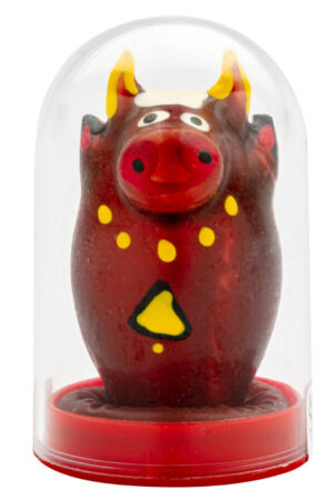CONDOMERIE - HANDPAINTED NOVELTY CONDOMS BULL MODEL 1