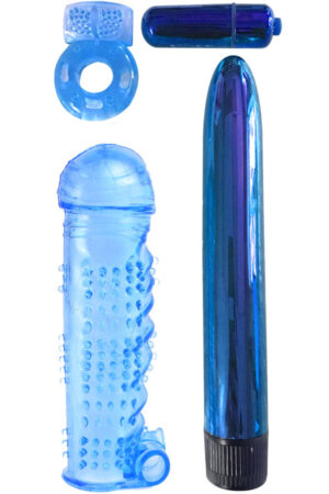 CLASSIX - ULTIMATE PLEASURE COUPLES KIT AZUL