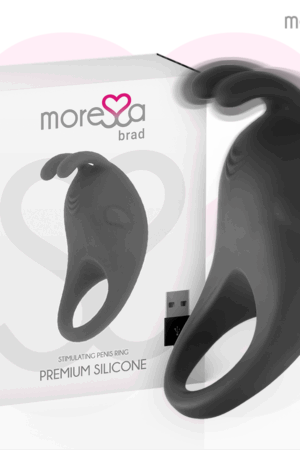 MORESSA - BRAD PREMIUM SILICONE RECHARGEABLE BLACK