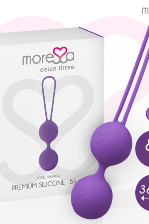 MORESSA - OSIAN THREE ENTRENAMIENTO SUELO PELVICO 85 gr PREMIUM SILICONA LILA