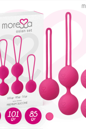 MORESSA - OSIAN SET PREMIUM SILICONE PINK (Osian One - 51 g  Osian Two - 101 g  Osian Three 85 g)