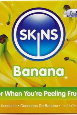SKINS - BANANA PREMIUM CONDOMS PACK 4