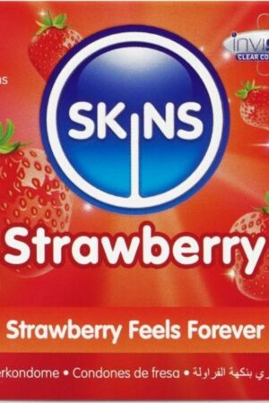 SKINS - STRAWBERRY PREMIUM CONDOMS PACK 4