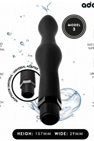 ADDICTED TOYS - LIMPIADOR ANAL CON ADAPTADOR UNIVERSAL MODELO 3