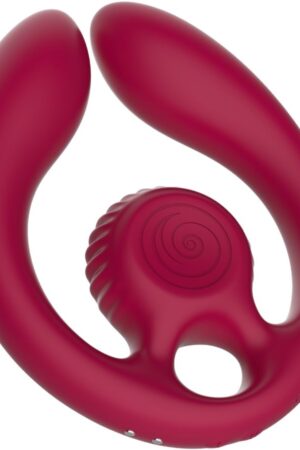 SNAIL VIBE - GIZI DUO COUPLES STIMULATOR REMOTE CONTROL BURGUNDY