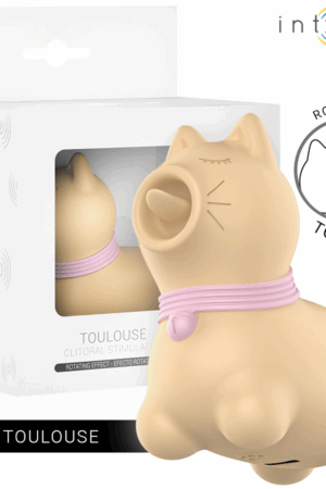 INTENSE - TOULOUSE STIMULATOR WITH 360 ROTATING TONGUE YELLOW