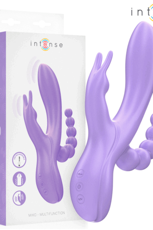 INTENSE - MIKO TRIPLE VIBRATOR RABBIT STIMULATOR ANAL 7 VIBRATIONS PURPLE
