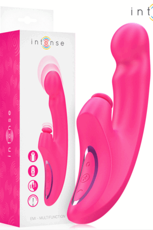 INTENSE - EMI VIBRATOR 13.5 CM MULTIFUNCTION 3 IN 1 10 VIBRATIONS PINK