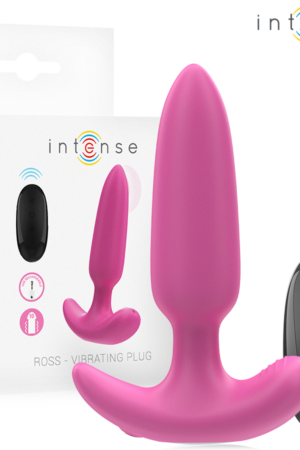 INTENSE - ROSS ANAL PLUG 10 VIBRATIONS PINK REMOTE CONTROL