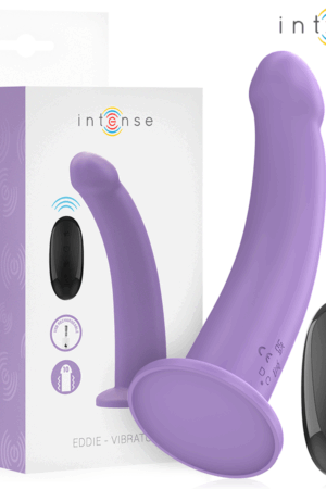 INTENSE - EDDIE VIBRATOR 17.5 CM 10 VIBRATIONS PURPLE REMOTE CONTROL