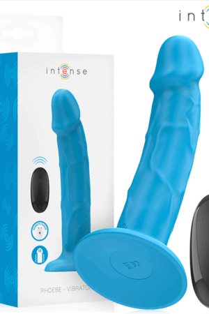 INTENSE - PHOEBE REALISTIC VIBRATOR 10 VIBRATIONS BLUE REMOTE CONTROL