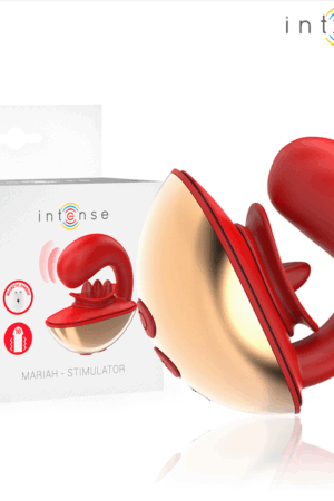INTENSE - MARIAH VIBRATOR STIMULATOR IN U SHAPE 10 VIBRATIONS RED