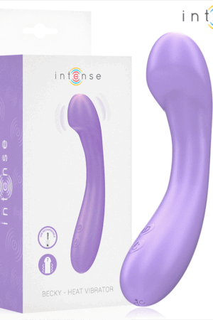 INTENSE - BECKY VIBRATOR 19 CM HEATABLE 7 VIBRATIONS PURPLE